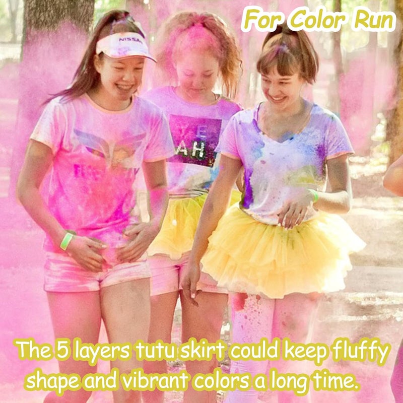 ILHSTY 3 Pack Women Teens Adult Tutu Skirt, 5 Layers Puffy Classic Tulle Tutus Skirts for Women Ballet Run Party Halloween Costume - Image 5
